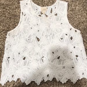 Crocheted lace camisole